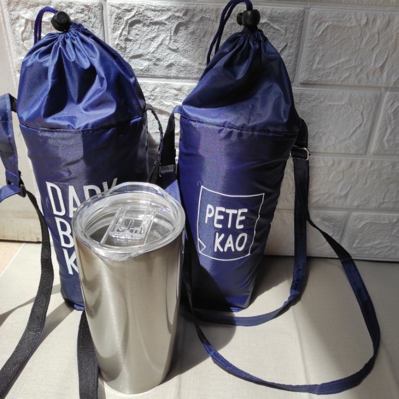 Tas sarung tumbler Pete Kao Dark blue kiss (warning: for fans only)