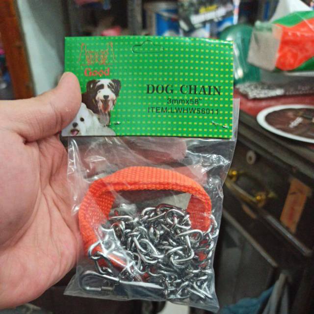 Rantai anjing - Rantai hewan - Rantai kucing - Dog Chain size 2,5mmdan 3mm (Baca diskripsi)