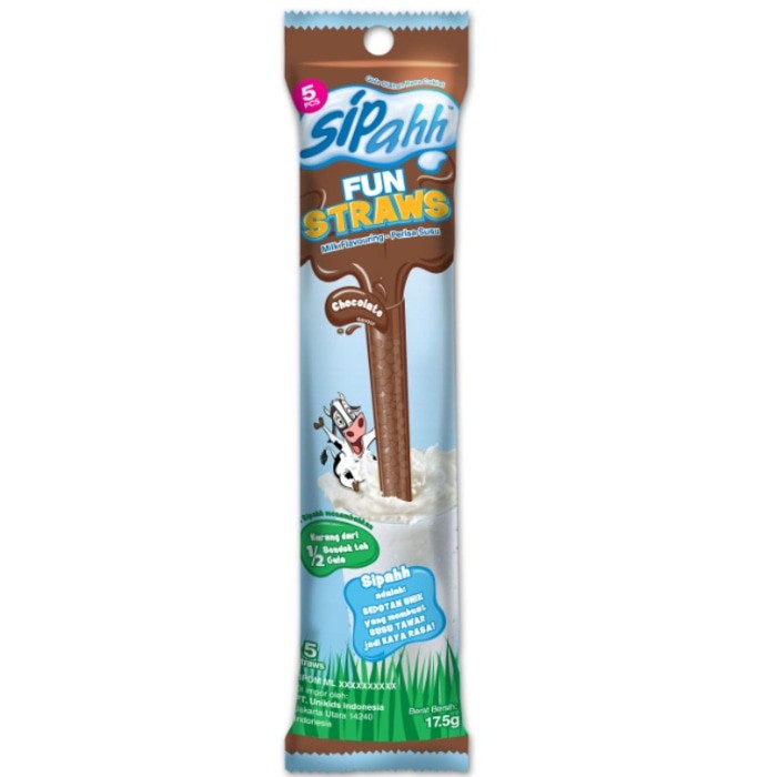 

Jual Sipahh fun straw rasa coklat isi 5 Murah