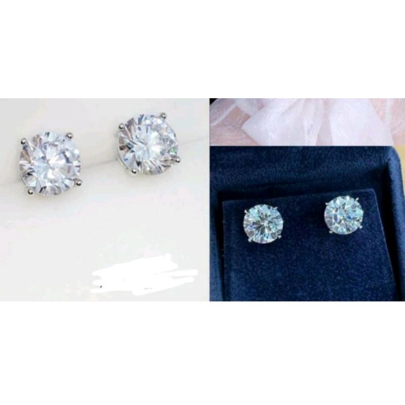 Anting Tusuk Permata Bahan Titanium Premium Untuk Wanita Anti Karat