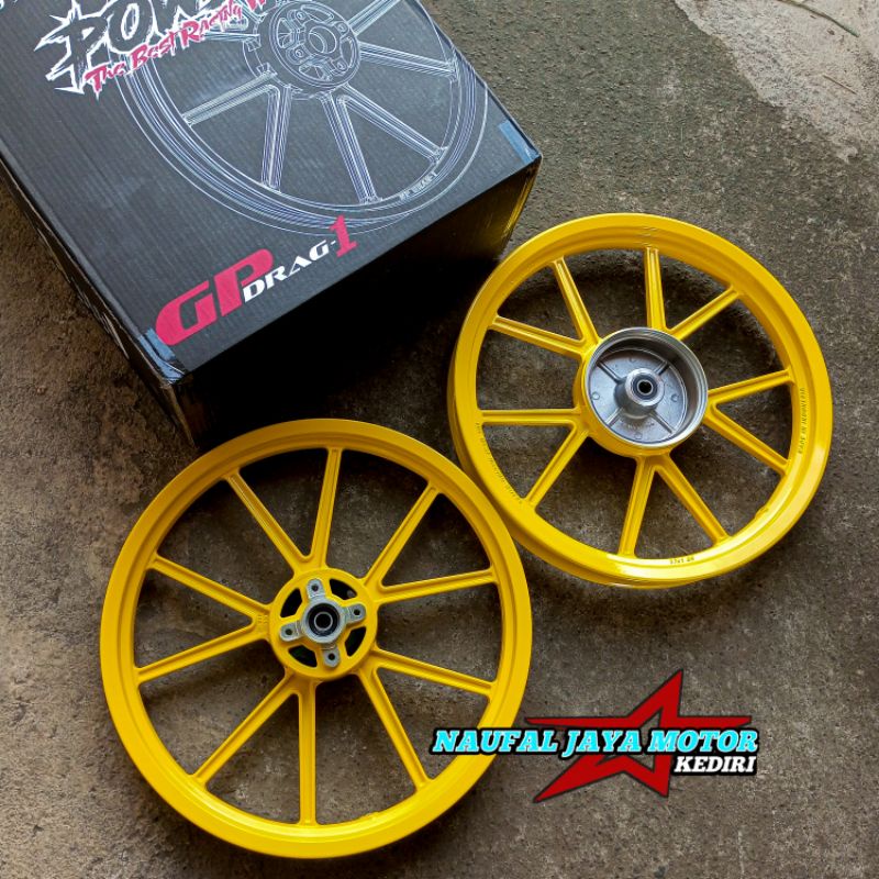 VELG RACING POWER GP DRAG 1 WHELL YAMAHA JUPITERZ F1ZR RX KING CB TIGER KUNING