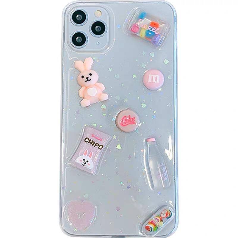 Soft Case Hp Gambar Kartun Kelinci Untuk iPhone 13 / 12 / 11promax / X / XS MAX / XR / SE / 2022 2020 / 7 / 8plus