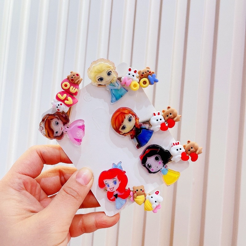 Jepit Rambuy / Hair clip Anak princess disney frozen alkirik Clay Lucu impor