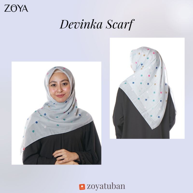 Zoya Scarf Devinka Kerudung Segiempat