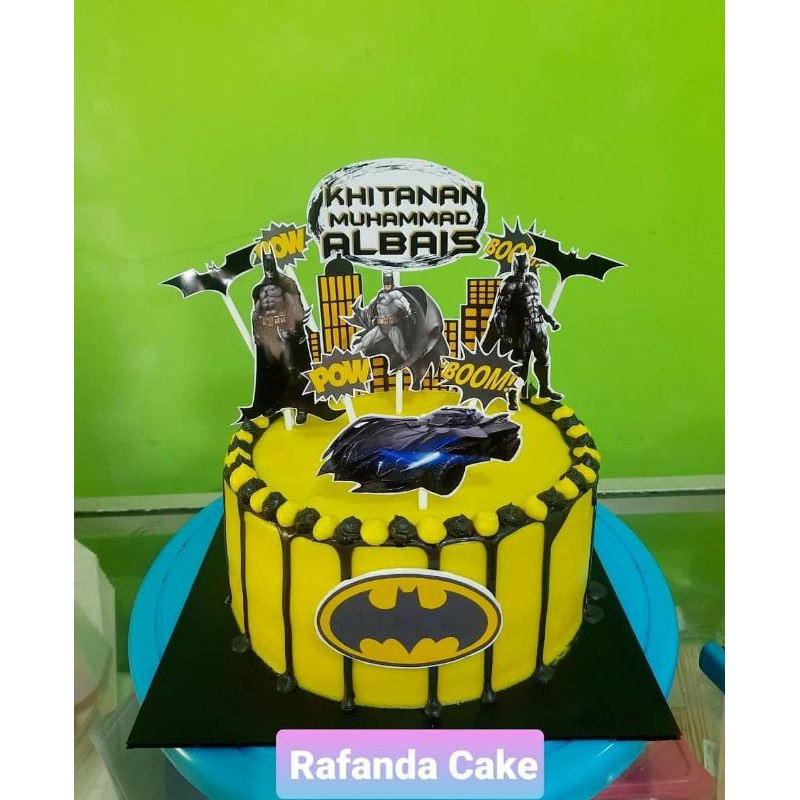 topper kue ulang tahun batman toper ultah custom