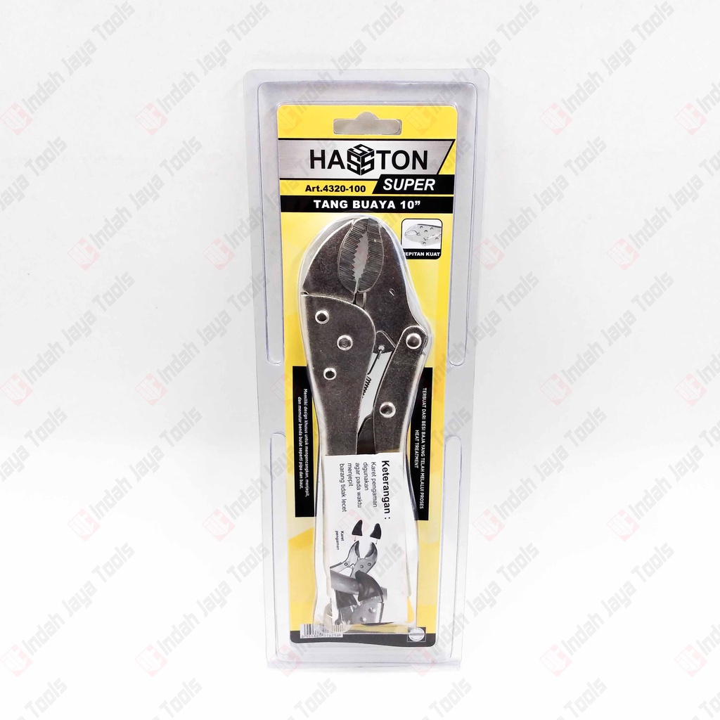 HASSTON 4320-100 Tang Buaya Bulat 10 Inch - Tang Jepit Klem Vice Grip