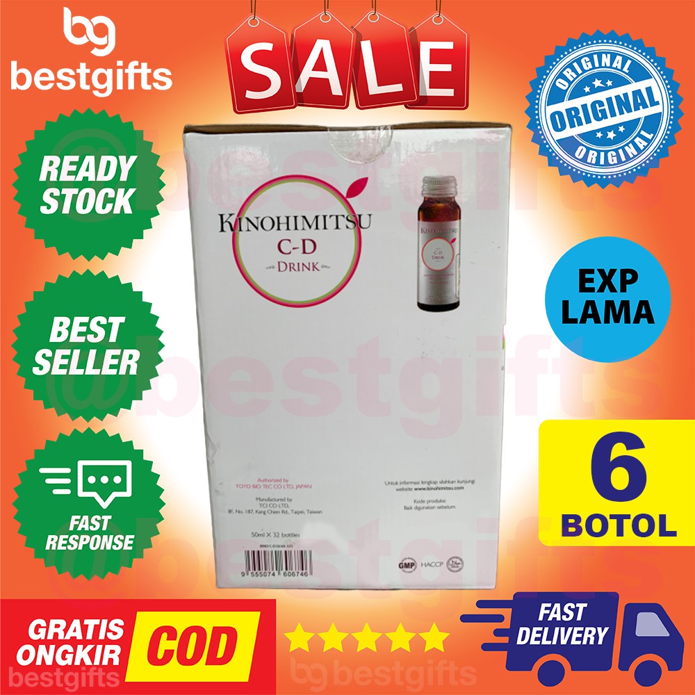 KINOHIMITSU J'PAN COLLAGEN DIAMOND DRINK 5300 JAPAN JPAN KULIT PUTIH HALUS KOLAGEN - 6 BOTOL