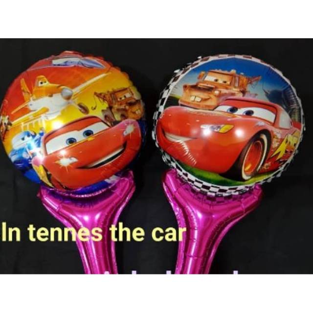 BALON FOIL TONGKAT TENIS KARAKTER (1PAK ISI 10pcs)