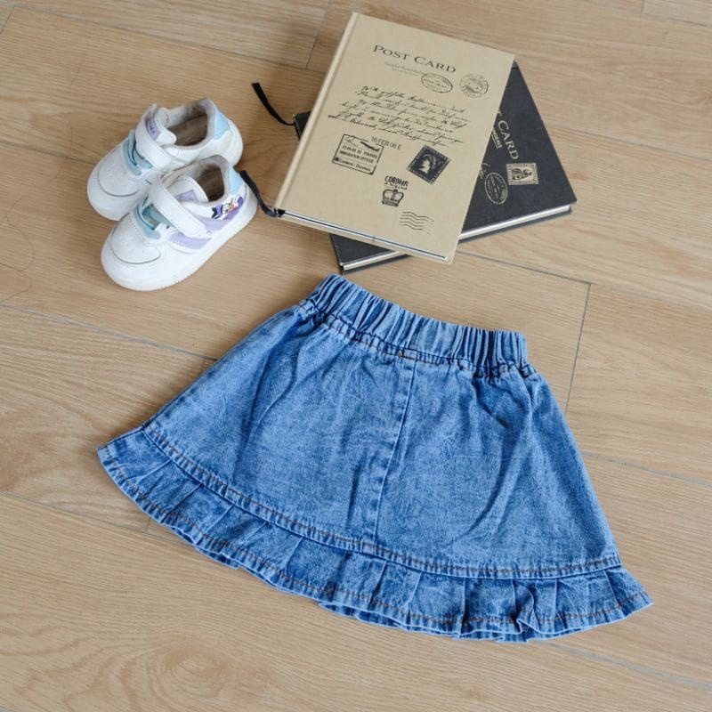 ROK ROMPEL ANAK JEANS UMUR 1-7 TAHUN