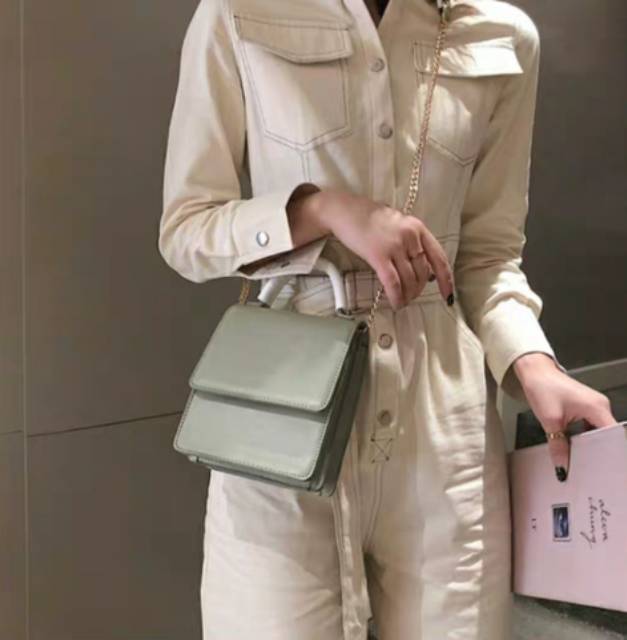 (COD) tas wanita selempang bahan kulit handbag lucu kecil fashion impor murah