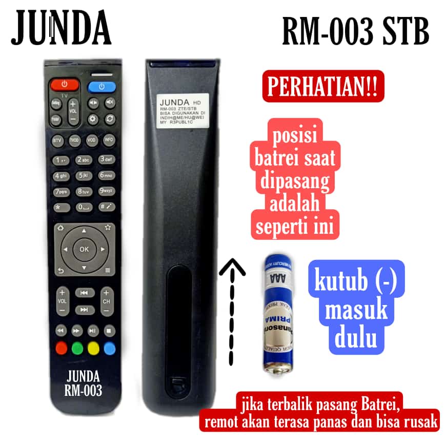 REMOT REMOTE MULTI STB HUAWE / REMOTE UNIVERSAL SET TOP BOX MEREK JUNDA RM-003