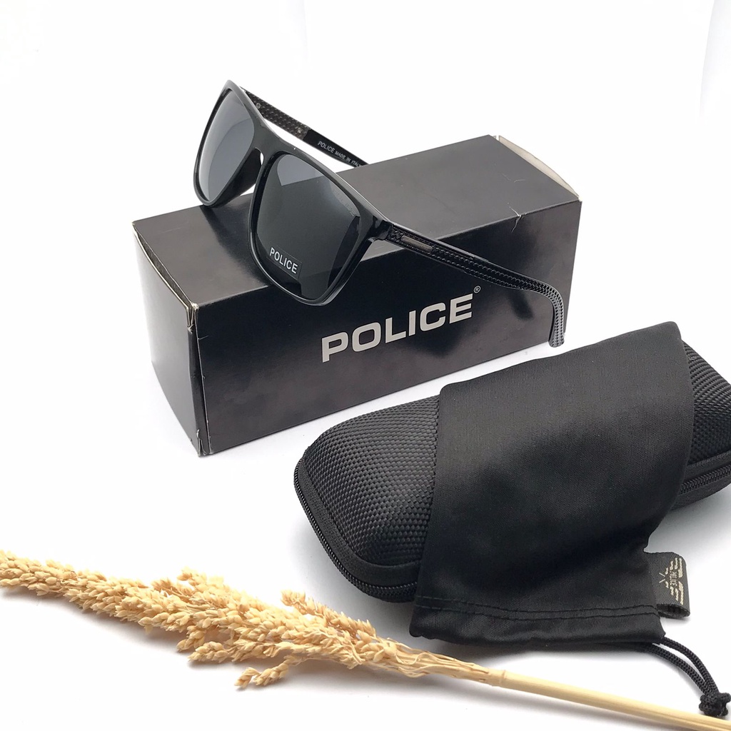 New Kacamata Fashion Pria Polis ST1361 Fullset Free Cairan Lap