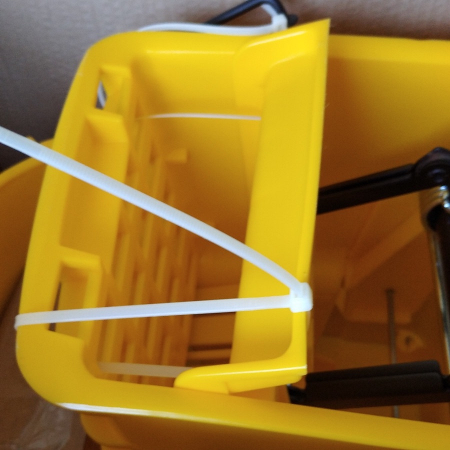 Single Bucket mop 24 L wringer trolley murah