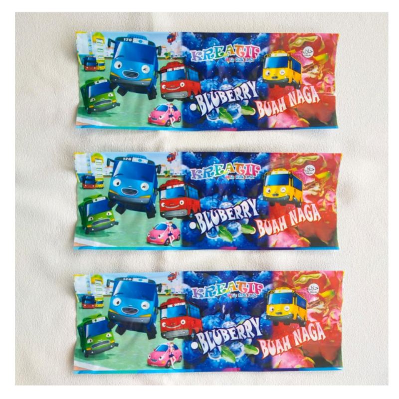 

Bungkus Kemasan Plastik Es Krim Es Loli / Es Stik Blueberry / Buah Naga