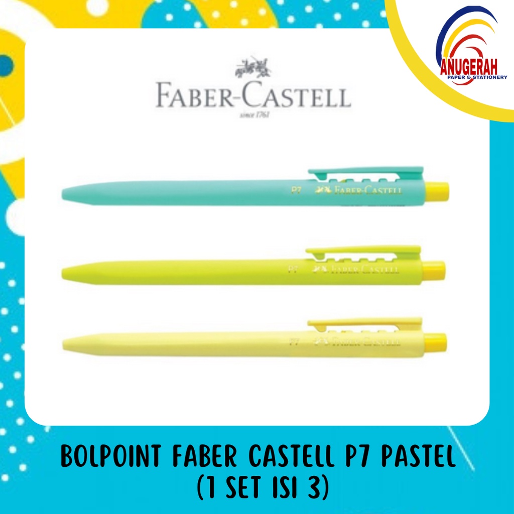 

FABER CASTELL BOLPOINT P7 PASTEL SET 3 (SET)