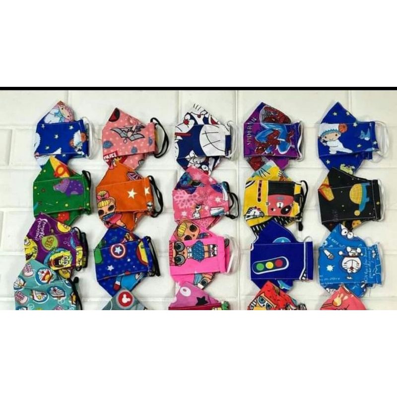 masker anak..3D