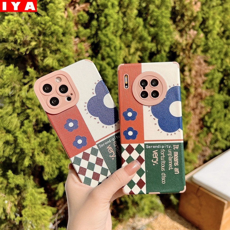 Soft Case Pelindung Motif Bunga Untuk Huawei Nova 8 8Pro Nova7 7Pro P50Pro P40 P30 Mate 30 40Pro