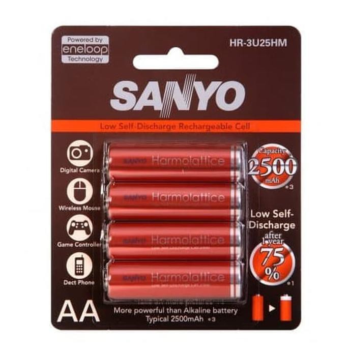 Sanyo Eneloop Harmolattice 4pcs Battery AA / 2500mAh Harmolatice 2500