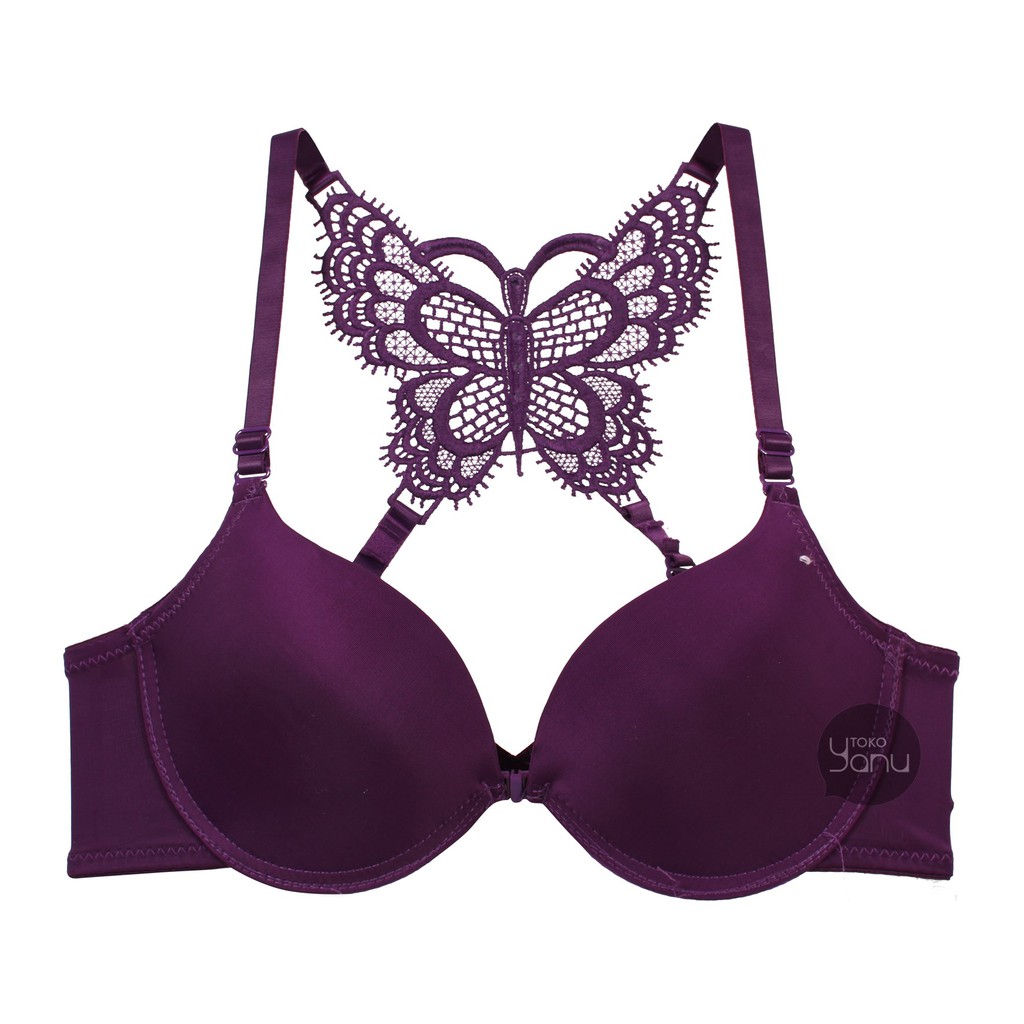 YANU | Size 34B~40B | Bra Kupu-Kupu Cantik  1105 (Front Open Bra- Kancing Depan)-6