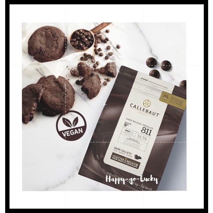 

TERBARUU!! Callebaut Dark Chocolate 811 1 kg kemasan asli original pack TERLARIS