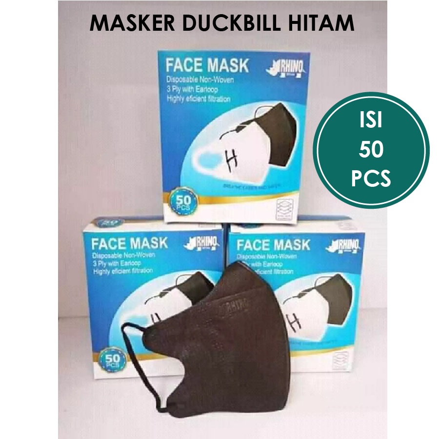 ( PER DUS ) MASKER DUCKBILL GARIS NEW CAREION SEPERTI SENSI 3PLY MASKER KF94