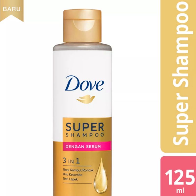 Dove 3 In 1 Super Shampoo Serum 125Ml