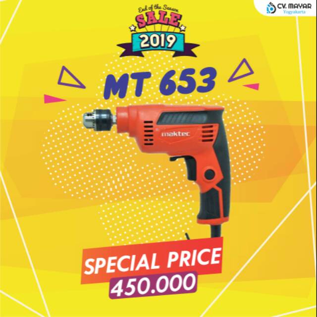 MAKTEC MT-653 Mesin Bor Tangan 6.5mm