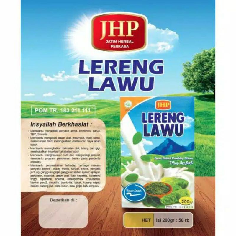 BELI 1 GRATIS 1 SUSU KAMBING ETAWA PLUS HERBAL LERENG LAWU 200GR