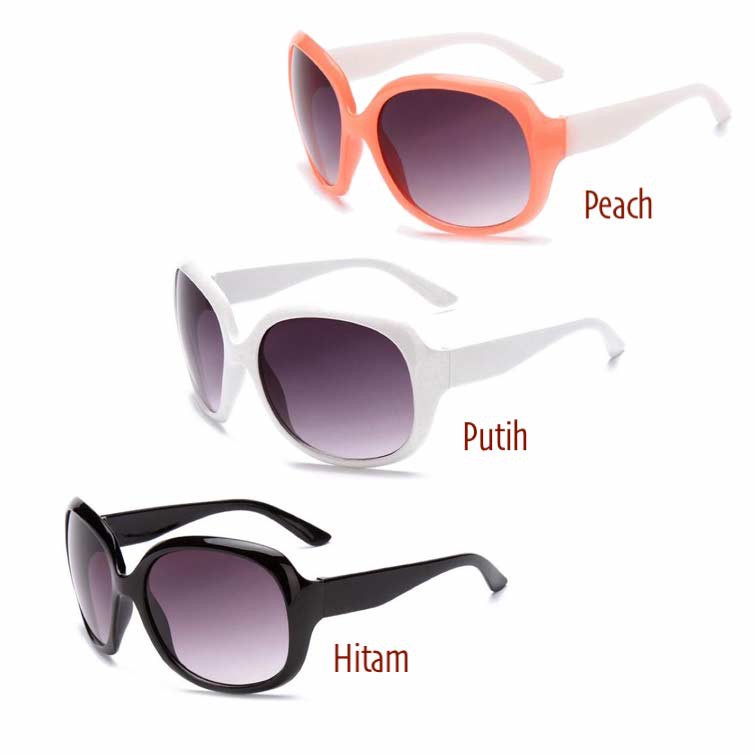 Anti UV Sunglasses - Kacamata Wanita - Putih - SG