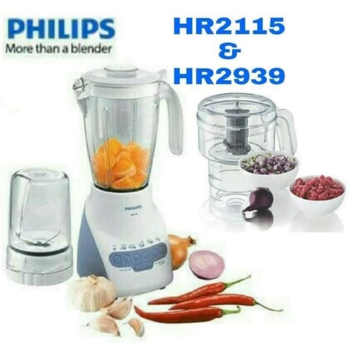 Paket Blender PHILIPS HR2115 + Chopper Philips HR2939