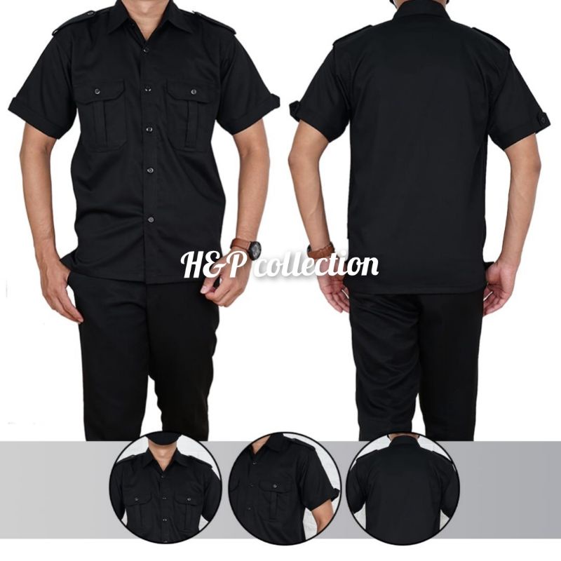 Enzino Kemeja PDH Hitam , Kemeja PDH Biru Muda , Kemeja PDH Hijau Army , Kemeja PDH Biru Dongker , K