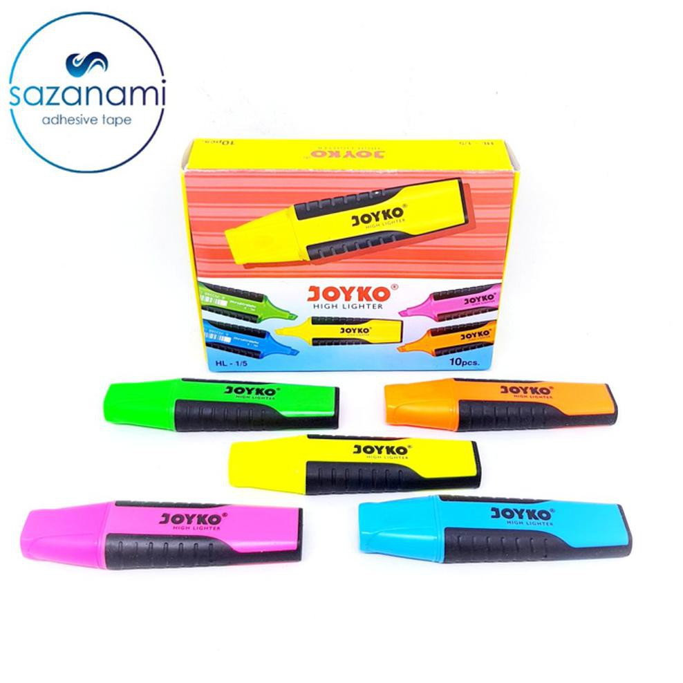 

TERMURAH STABILO JOYKO HIGHLIGHTER 5 WARNA HIJAU KUNING OREN PINK BIRU
