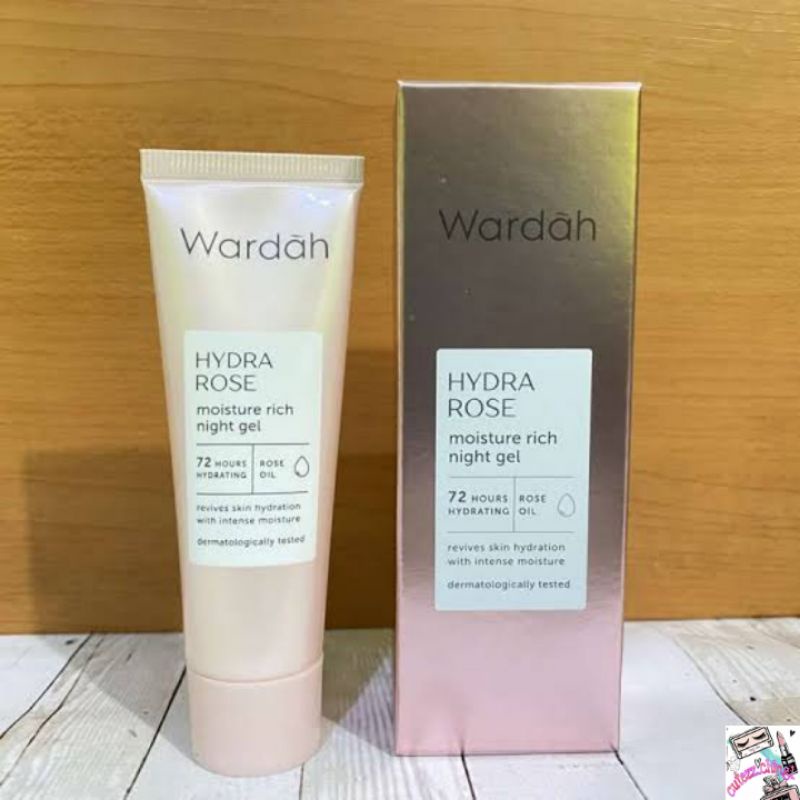 ☃Cutezz_Ching1☃Wardah Hydra Rose Moisture Rich Night Gel 17ml