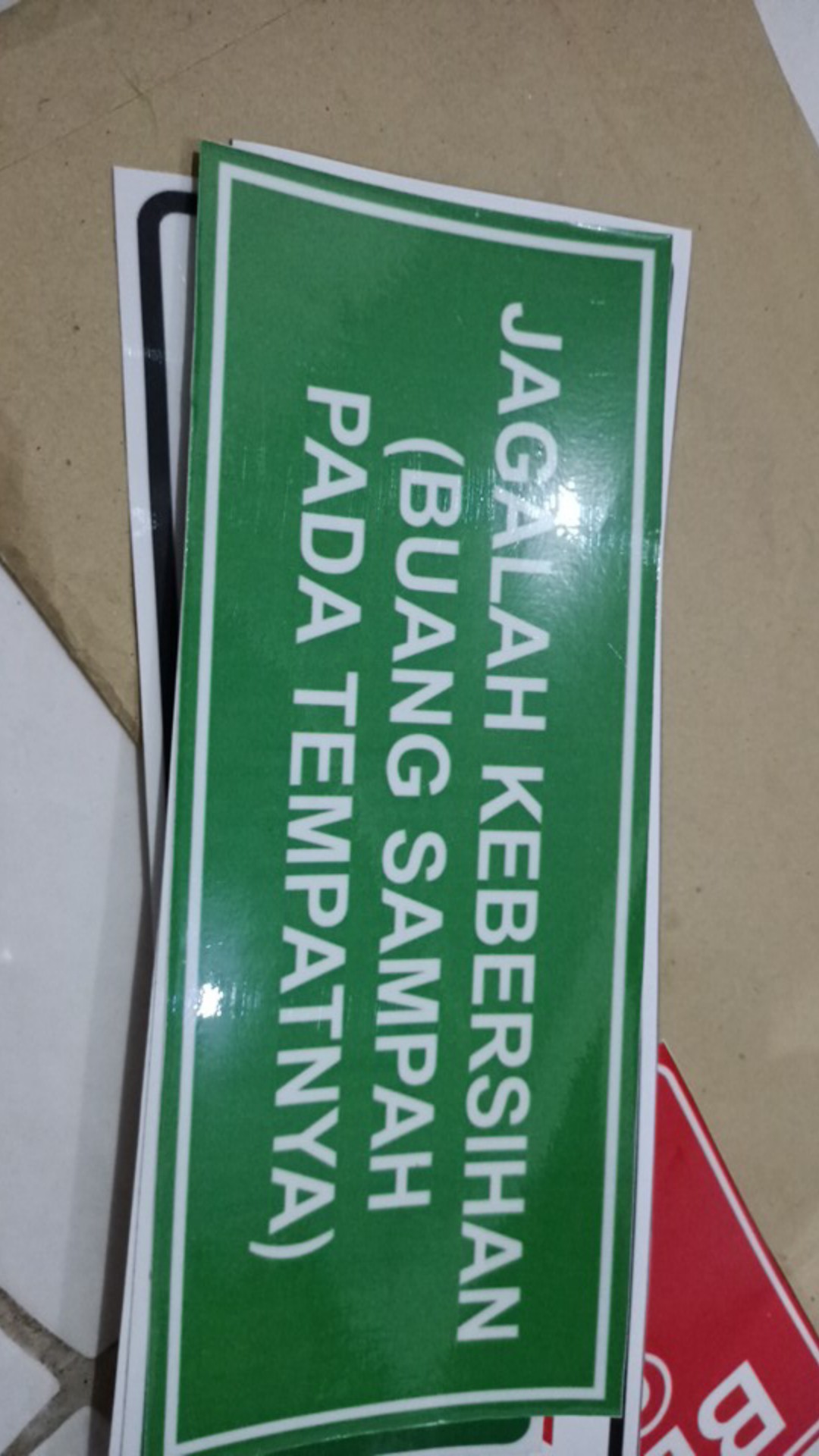 Stiker Sampah Medis / Sticker Jaga Kebersihan / Stiker Buang Sampah