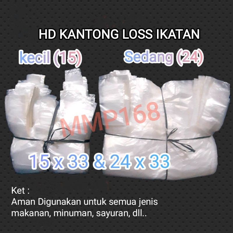Kantong Kresek Bening Loss Kiloan / Kantong Plastik Bening