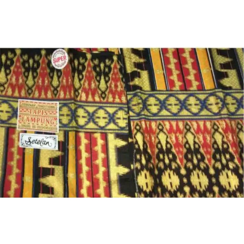 kain+ selendang etnik batik tapis lampung