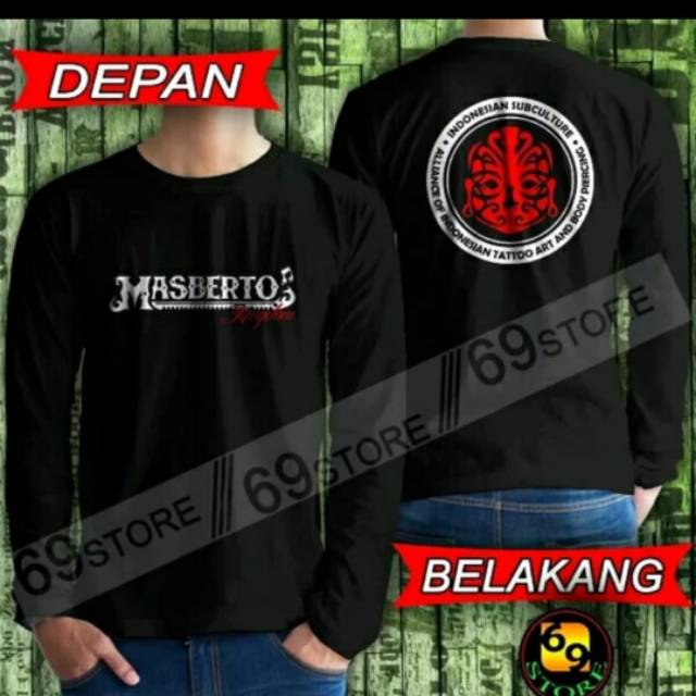KAOS MASBERTO MASYARAKAT BERTATO LENGAN PANJANG S-XXXL