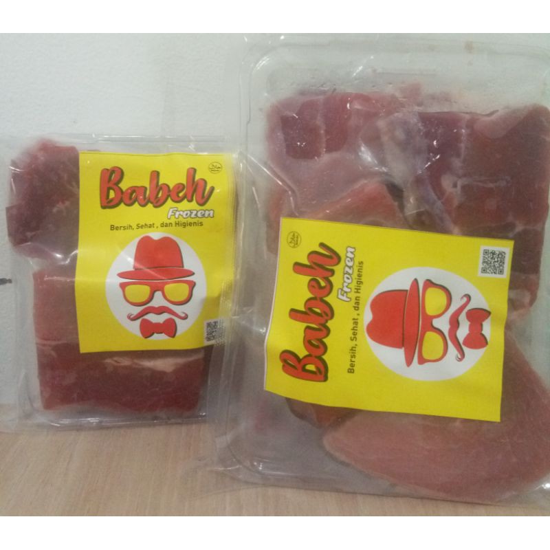 

HALAL PREMIUM BEEF FRESH SILVERSIDE DAGING SEGAR GRADE A TANPA TULANG POTONGAN RENDANG 500GR X 2 PCK