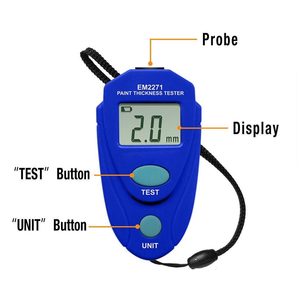 Preva Thickness Gauge Tester Kualitas Tinggi Awet Onderdil &amp; Aksesoris Untuk Mobil Cat Film Bubuk