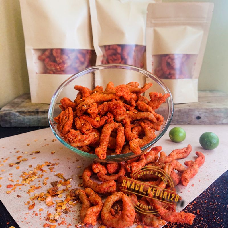 

Keripik Usus Pedas Balado 500gr