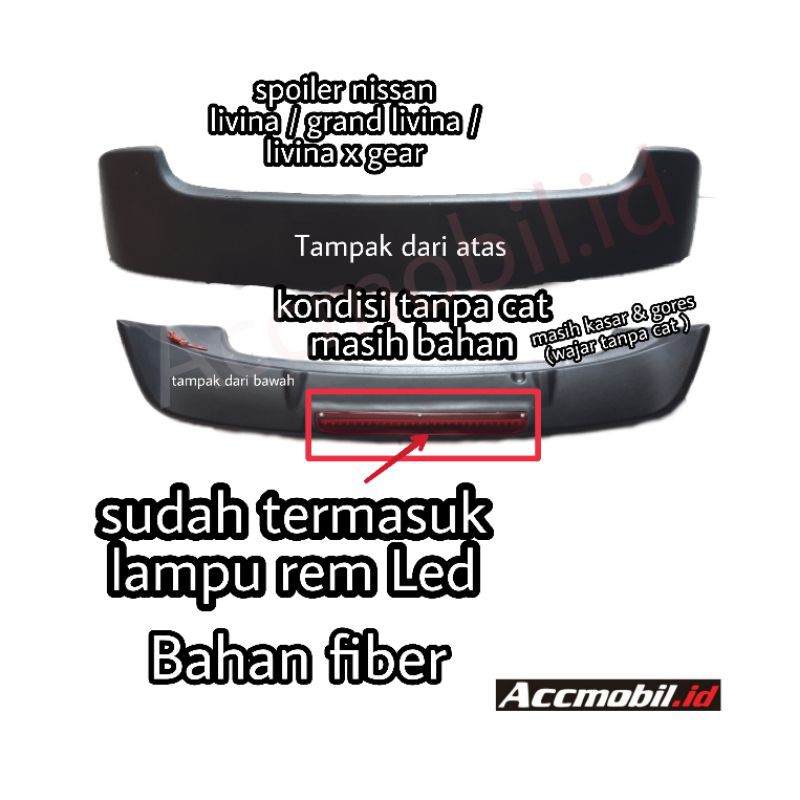 spoiler nissan grand livina nissan livina dengan lampu