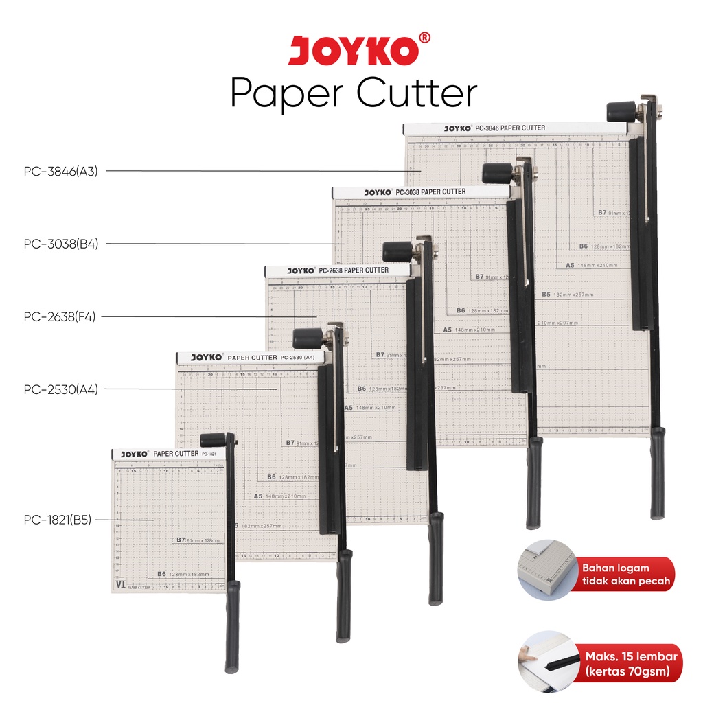 

Baru Pemotong Kertas Paper Cutter Joyko