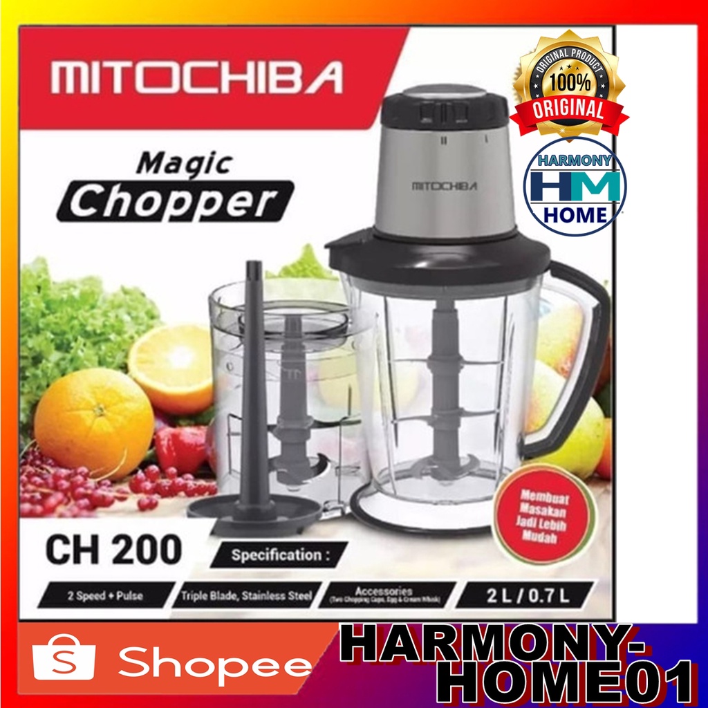 Mitochiba CH 200 / CH200 Food Chopper Blender Bumbu dan Daging