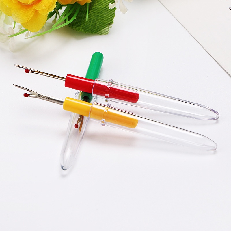 【Theredsunrisesiwy.id】Seam Ripper Stitch Unpicker Thread Cutter Sewing Cross Embroidery Remover Tools