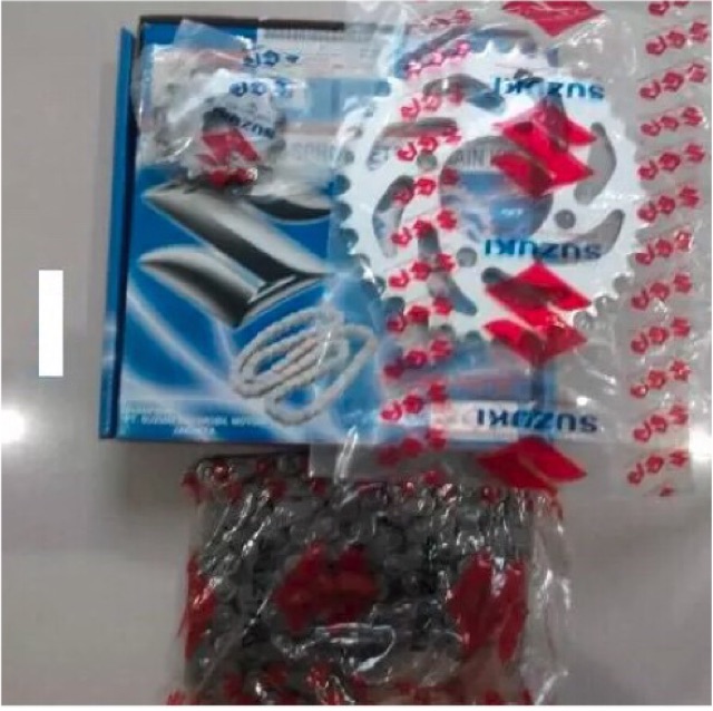 Rantai gir gear set suzuki shogun 125