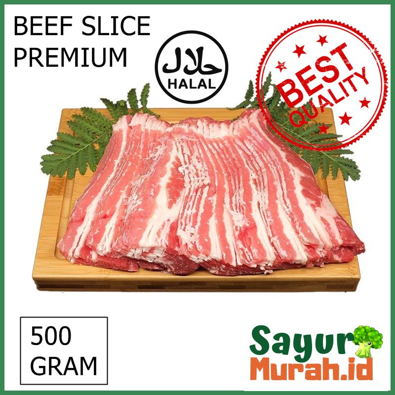 Jual BEEF SLICE PREMIUM 500G DAGING SAPI IRIS TIPIS +- 500 G Indonesia