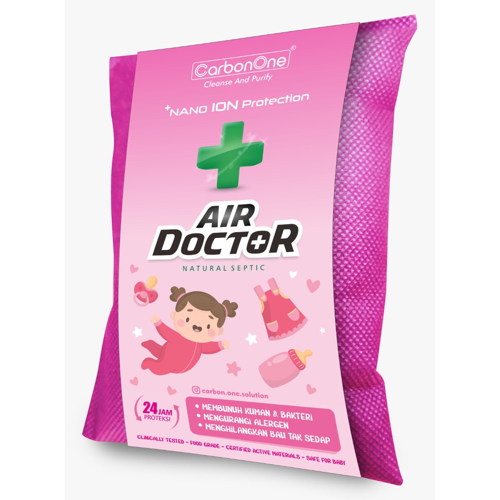 Anti Bakteri &amp; Bau Khusus Bayi | Air Doctor Baby - PINK