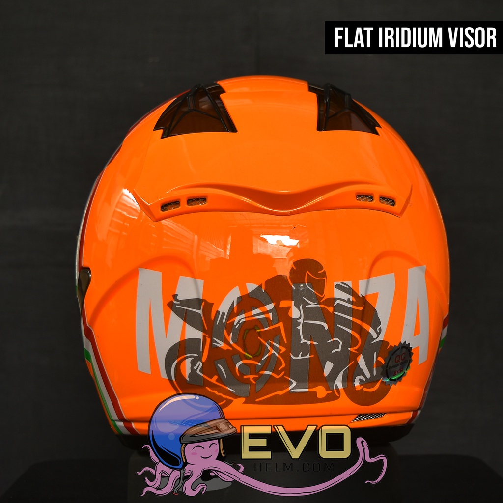 HELM CENTRO MOTIF GP VRC FREE VISOR IRIDIUM NORISK - HELM VRC ONGKIR 2KG