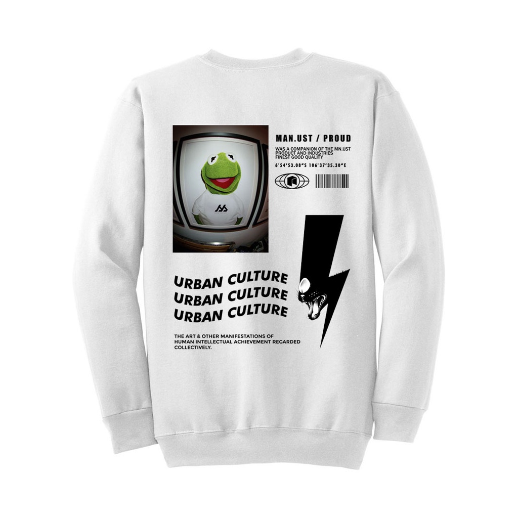 Manust Culture - Crewneck Basic BLACK CAT