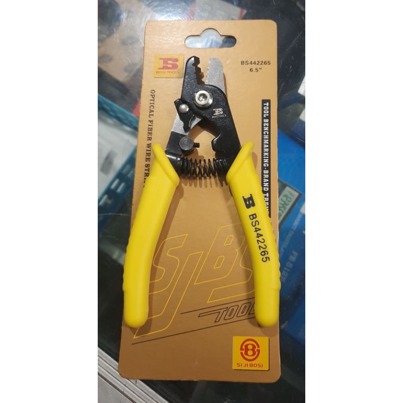 STRIPPER BOSI TOOLS FIBER OPTIK 3 LUBANG/Tang Pengupas Kabel Fiber Optik